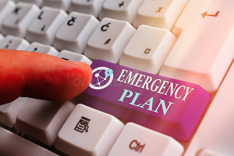 Text sign showing Emergency Plan. Business photo showcasing Procedures for response to major emergencies Be prepared. Text sign showing Emergency Plan. Business photo showcasing Procedures for response to major emergencies Be prepared