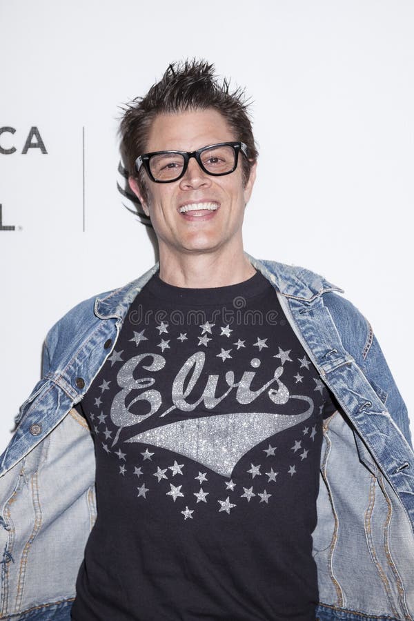 New York, NY, USA - April 18, 2016: Actor Johnny Knoxville attends the 'Elvis & Nixon' premiere during the 2016 Tribeca Film Festival at the John Zuccotti Theater at BMCC Tribeca Performing Arts Center. New York, NY, USA - April 18, 2016: Actor Johnny Knoxville attends the 'Elvis & Nixon' premiere during the 2016 Tribeca Film Festival at the John Zuccotti Theater at BMCC Tribeca Performing Arts Center