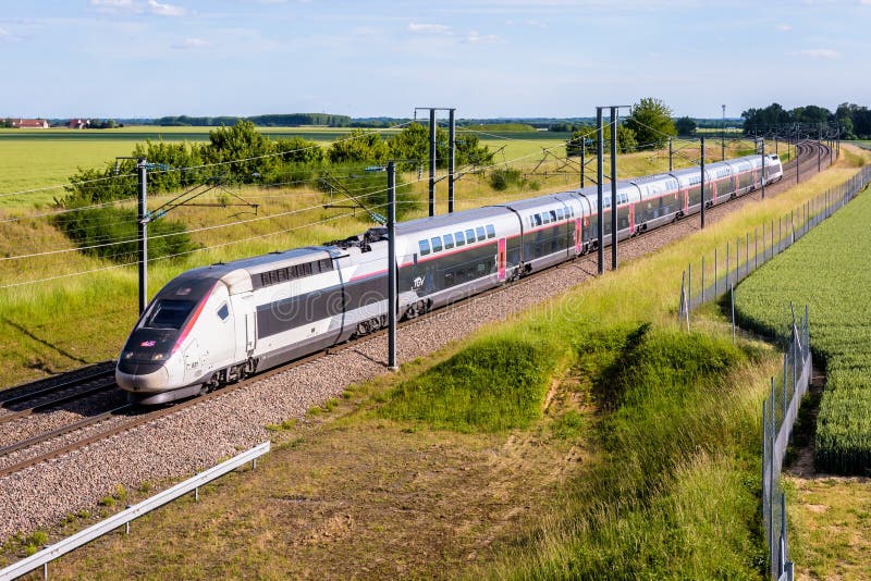 A TGV InOui High Speed Train in the Countryside Editorial Photography -  Image of french, premium: 248889177