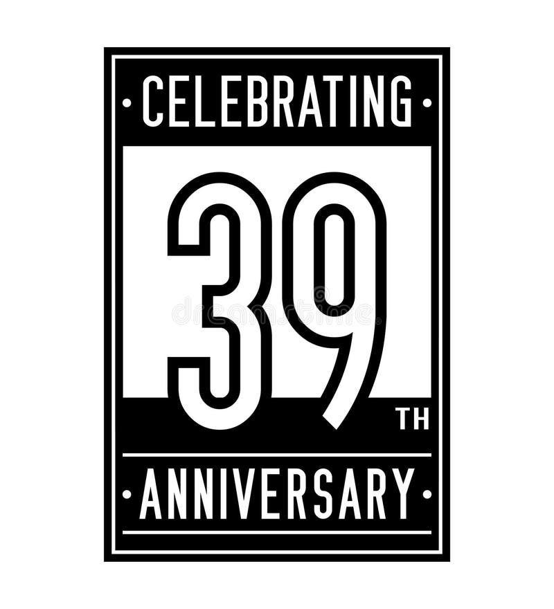 39years Logo Stock Illustrations – 74 39years Logo Stock Illustrations