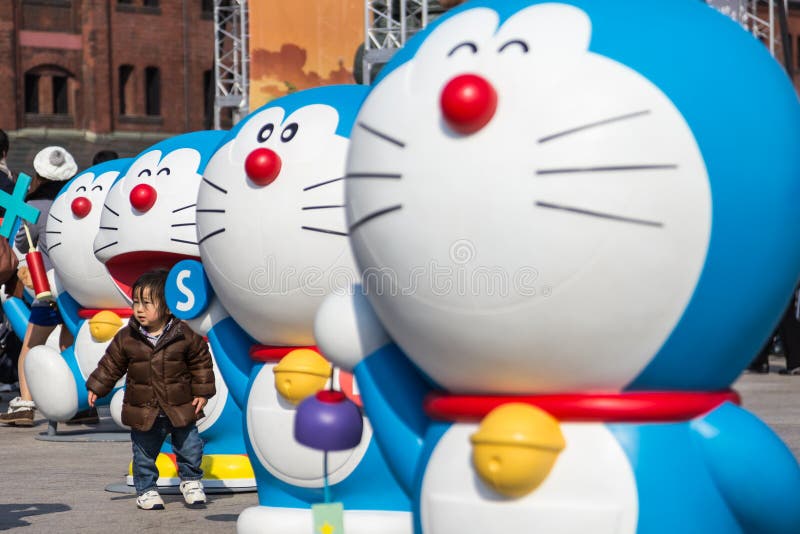 80th anniversary Doraemon editorial photography. Image of figure - 38659667