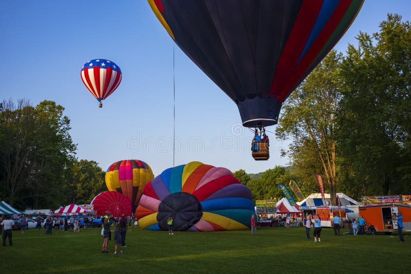 35th annual Spiedie Fest and Balloon Rally Expo, Inc. Festival goers watch ...