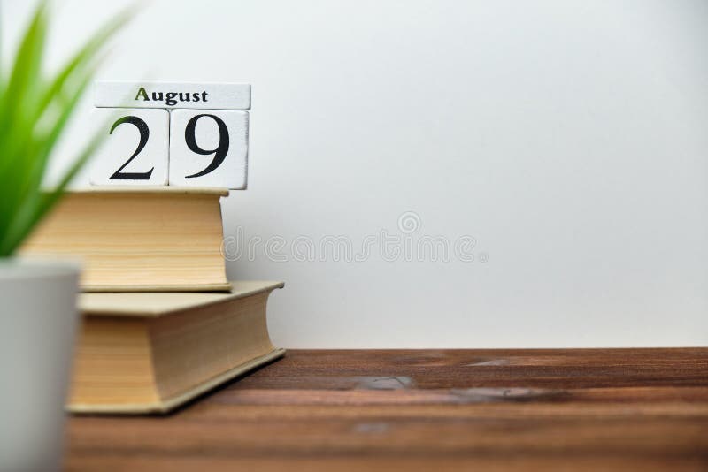 29th of August - August 29 - Birthday - International Day - National Day Stock Image - Image of flat, message: 152294695