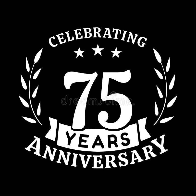 75 Years Anniversary Celebration Logotype. 75th Anniversary Logo ...
