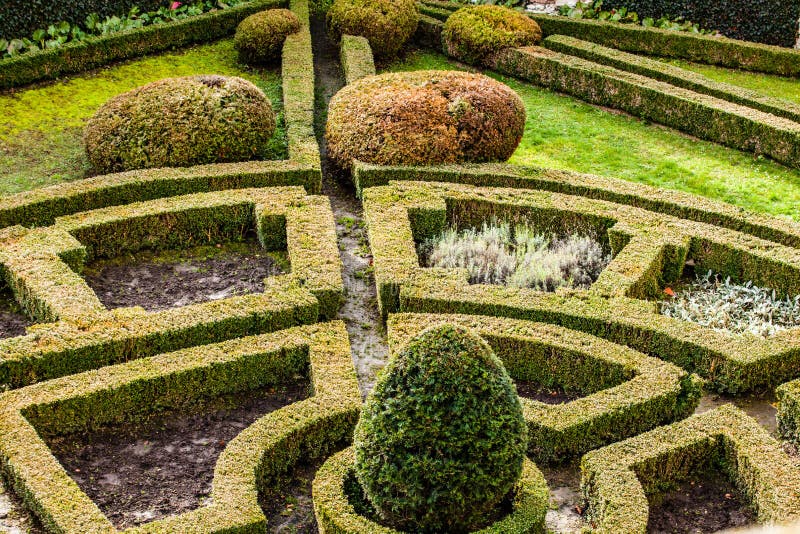 Formal garden stock image. Image of colored, shapes, austria - 14712905