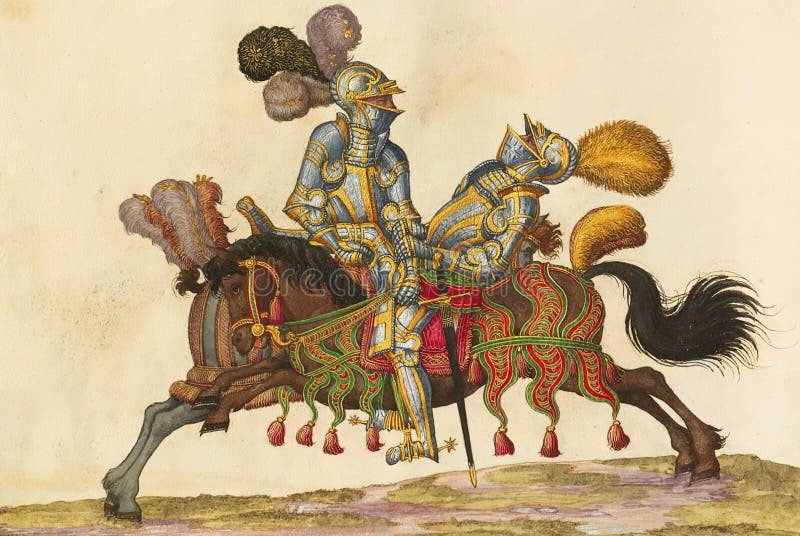 1617th Century German Martial Arts.Good for History Stock Photo