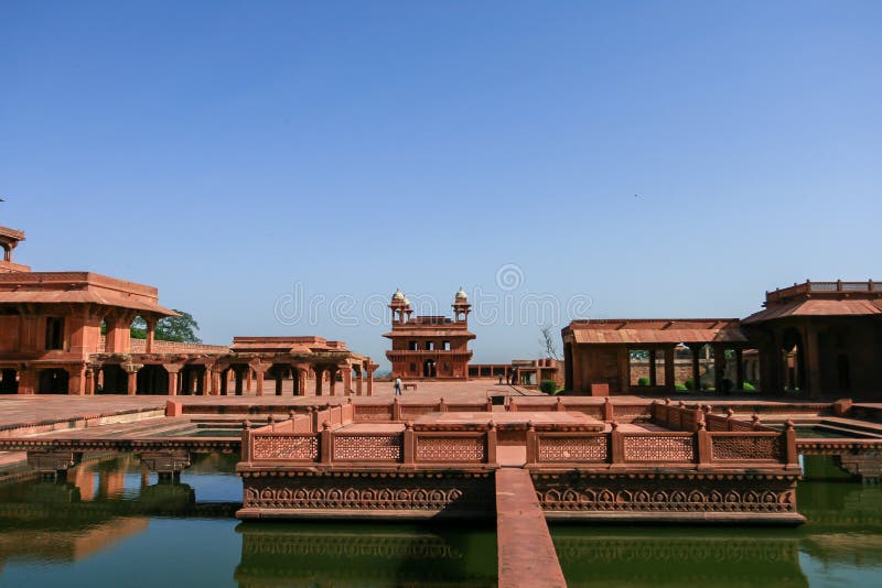 15th Century Mughal Emperor Akbar's Court Anup Talao at Fatehpur Sikri, Agra, Uttar Pradesh, India. 15th Century Mughal Emperor Akbar's Court Anup Talao at Fatehpur Sikri, Agra, Uttar Pradesh, India