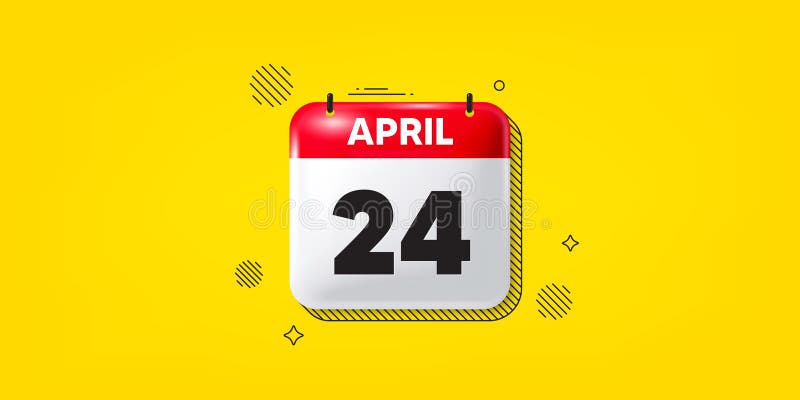 April 24th Stock Illustrations – 222 April 24th Stock Illustrations,  Vectors & Clipart - Dreamstime