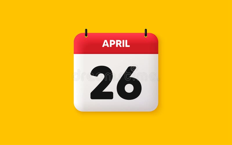 April 26th Stock Illustrations – 133 April 26th Stock Illustrations,  Vectors & Clipart - Dreamstime