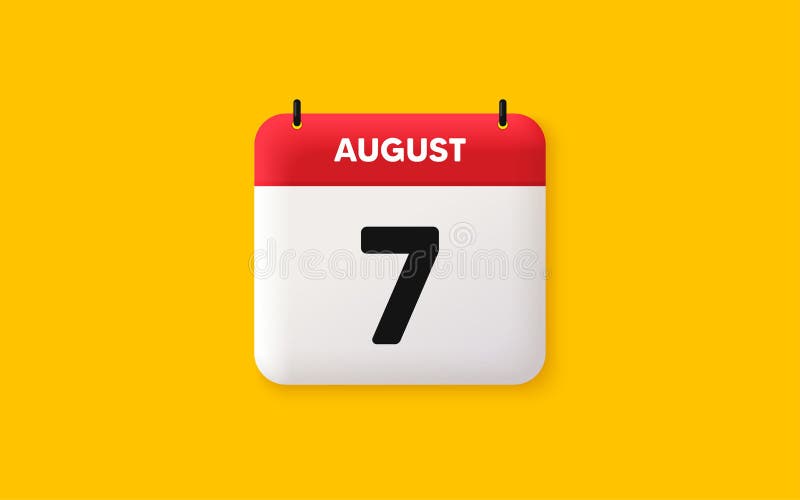 August 7th Stock Illustrations – 279 August 7th Stock Illustrations, Vectors & Clipart - Dreamstime