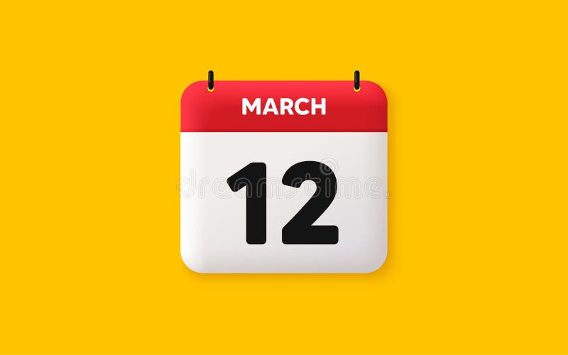12th March Stock Illustrations – 169 12th March Stock Illustrations,  Vectors & Clipart - Dreamstime