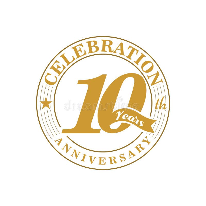 10 Th Golden Anniversary Logo Stock Vector Illustration Of 75th 25th 10 Th Golden Anniversary Logo Stock Vector Illustration Of 75th 25th