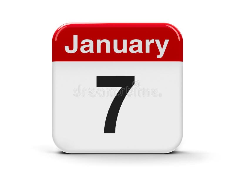 7th January stock illustration. Illustration of date 111947200