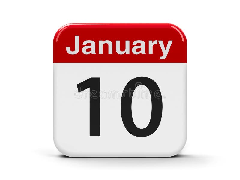 10th January stock illustration. Illustration of january 83252882