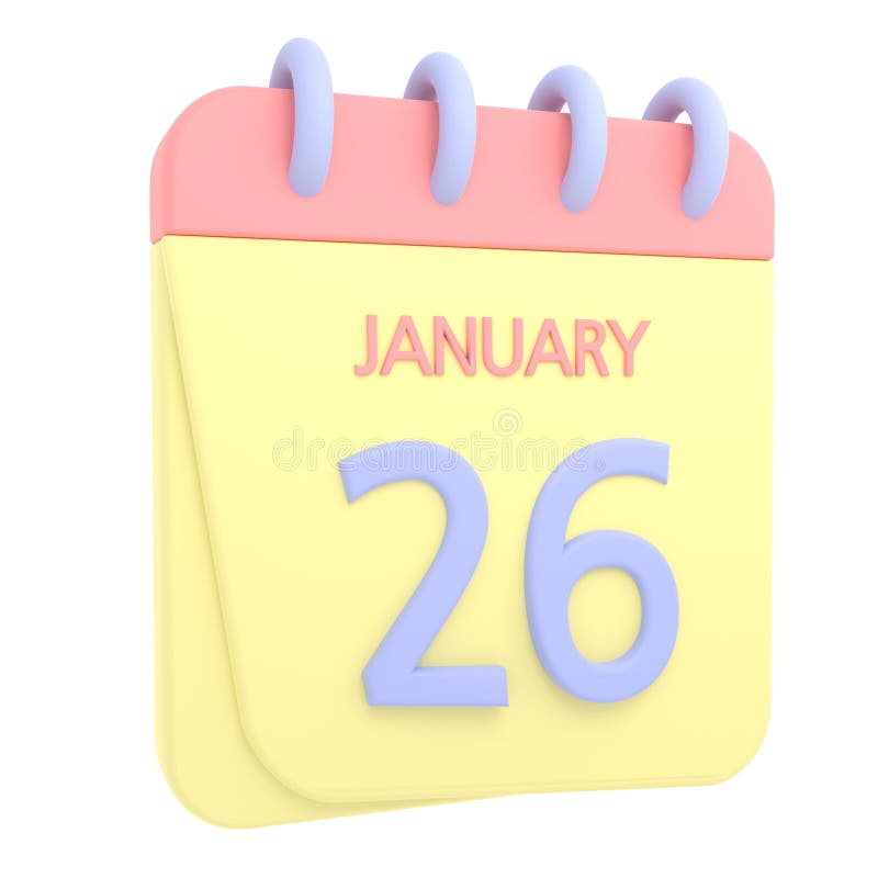 26th Calendar Stock Illustrations 708 26th Calendar Stock