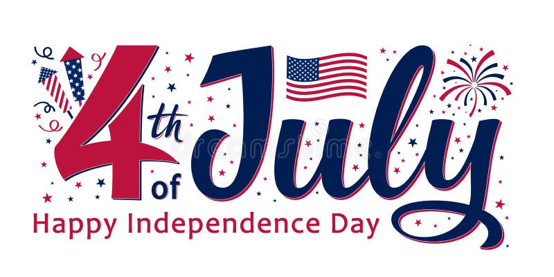 4th of July, United Stated independence day. Template design for poster, banner, postcard, flyer, greeting card. American national day. Vector illustration stock illustration 4th of July, United Stated independence day. Template design for poster, banner, postcard, flyer, greeting card. American national day. Vector illustration stock illustration