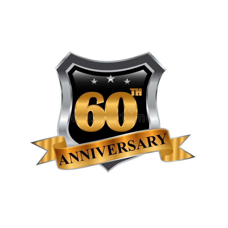 60th logotipo do ícone do aniversário dos anos Elemento do projeto gráfico ilustração stock 60th logotipo do ícone do aniversário dos anos Elemento do projeto gráfico ilustração stock