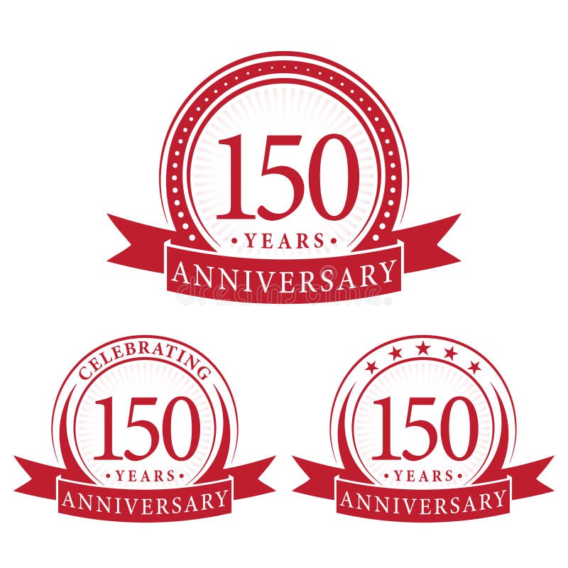 150 Years Anniversary Celebration Logotype 150th Anniversary Logo