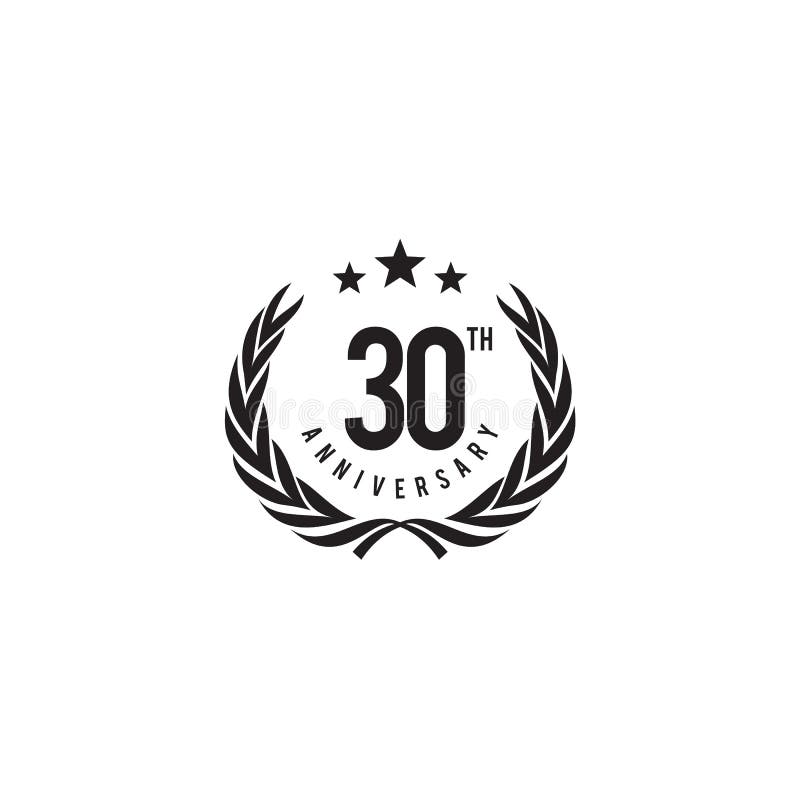 30aniversario símbolo designación de la organización o institución diseno ilustraciones plantilla.