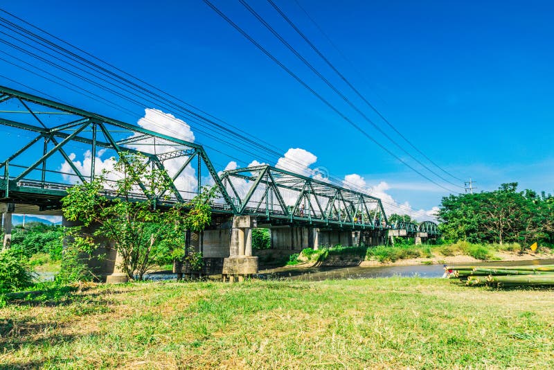 Tha Pai Memorial Bridge Mae Hong Son Province stock images Tha Pai Memorial Bridge Mae Hong Son Province stock images