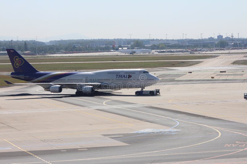 Thai airways at Frankfurt Airport