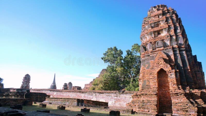 Thai Ancient Kingdom of Ayutthaya royalty free stock photos Thai Ancient Kingdom of Ayutthaya royalty free stock photos