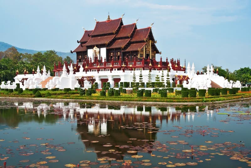Thai architectural style royalty free stock photo