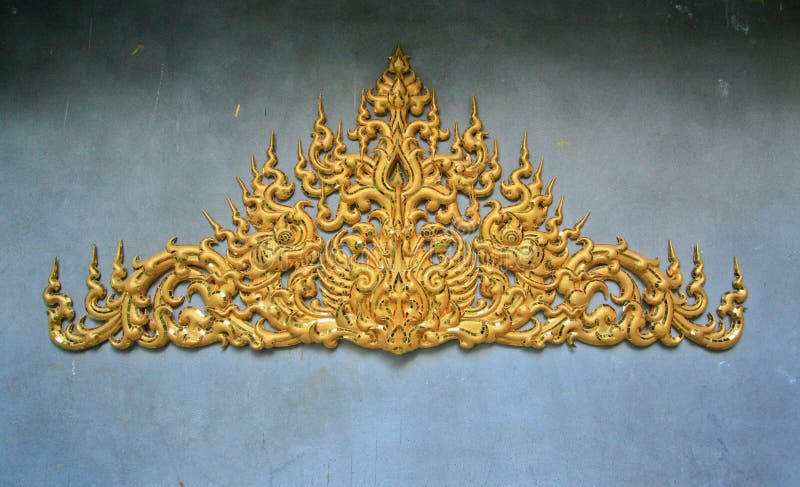 Thai architecture wall