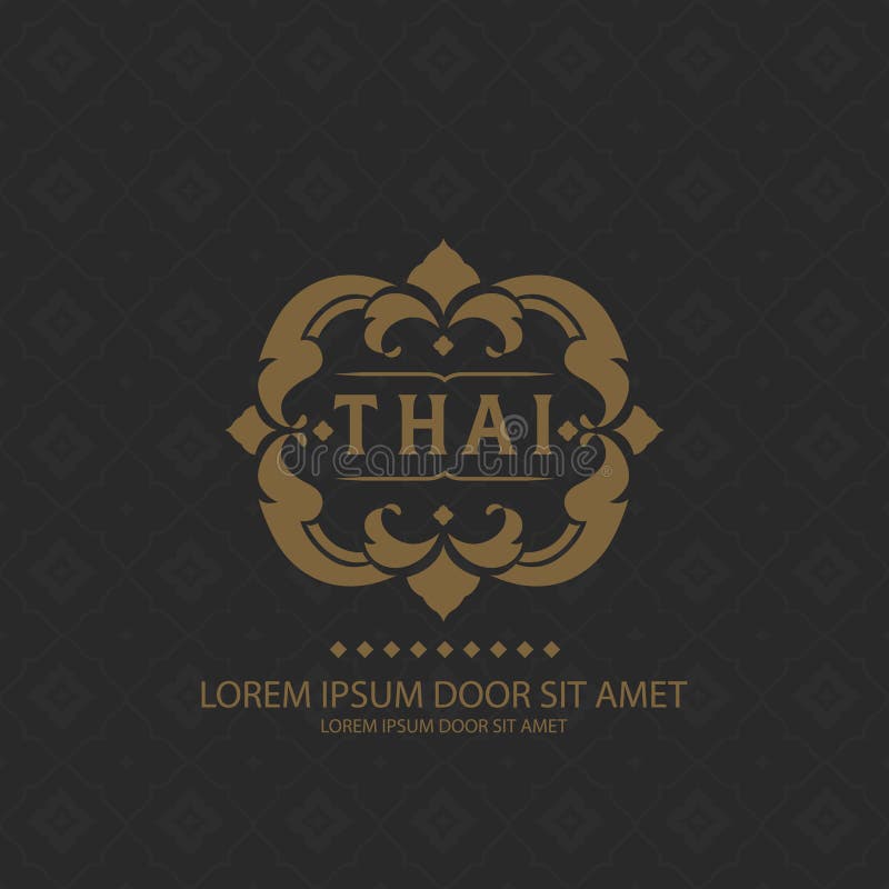 Thai art Insignias or Logotypes logos, identity