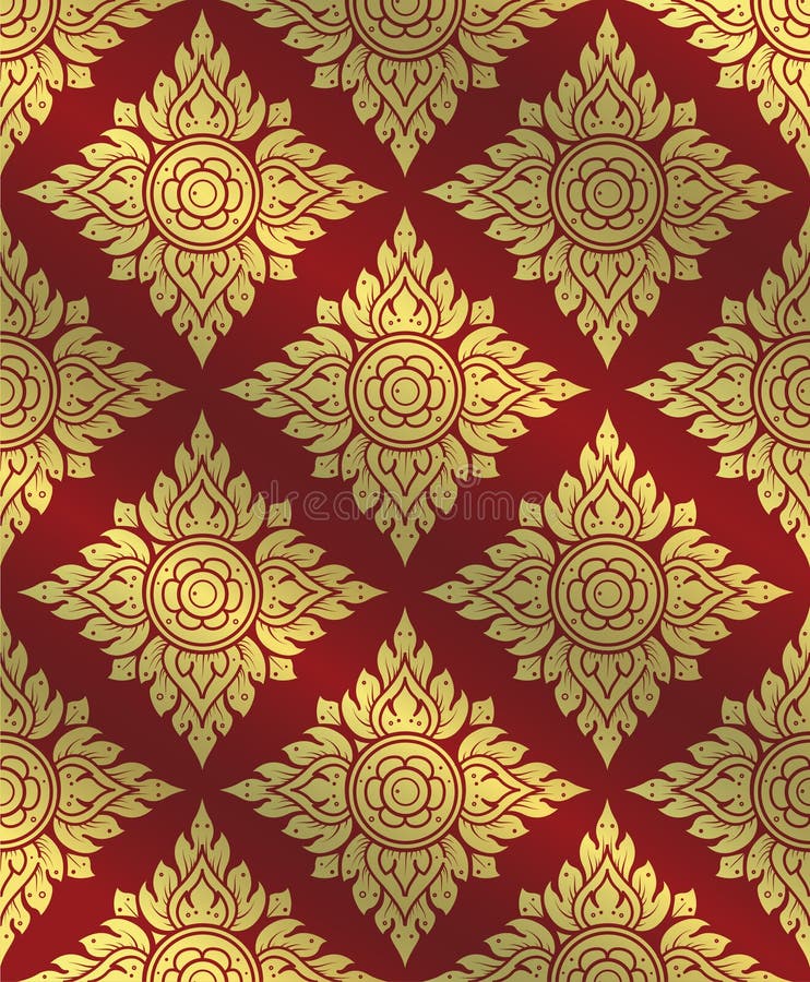 Thai art pattern,Traditional Thai background,line Thai vector stock illustration Thai art pattern,Traditional Thai background,line Thai vector stock illustration
