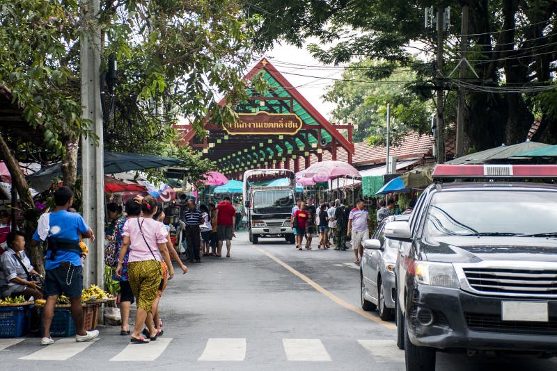 Thai Bangkok Taling chan the floating market stock photo Thai Bangkok Taling chan the floating market stock photo