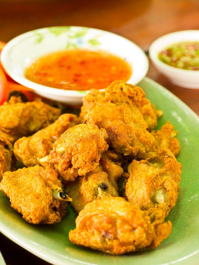 Thai Chicken fry stock photo