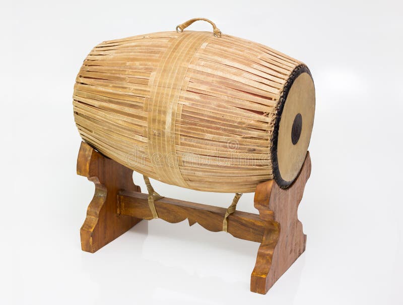 Thai Ancient Drum The Thai Music Instrument Stock Photo Image of