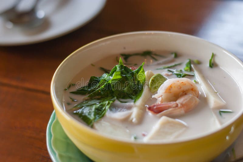 Thai coconut milk soup