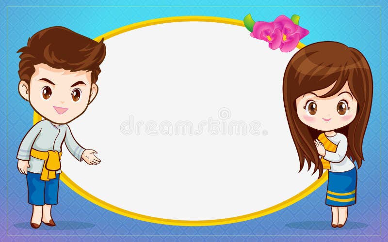 Thai Couple Cartoon Character in Traditional Costume Presenter Sawasdee and Welcome for Menu Template Stock Vector - Illustration of cute, beautiful: 257615867 Thai Couple Cartoon Character in Traditional Costume Presenter Sawasdee and Welcome for Menu Template Stock Vector - Illustration of cute, beautiful: 257615867