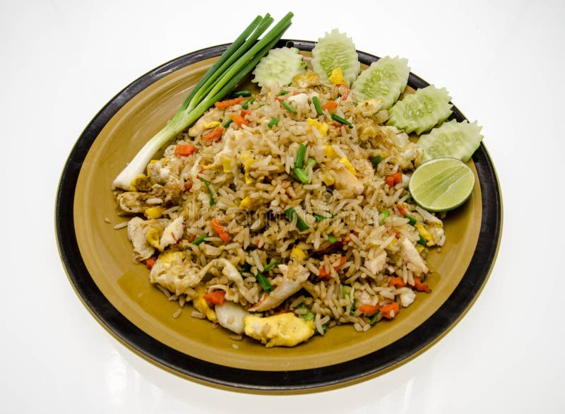 Thai Cuisine ,fried Rice with Crab Stock Image Image of menu, asia