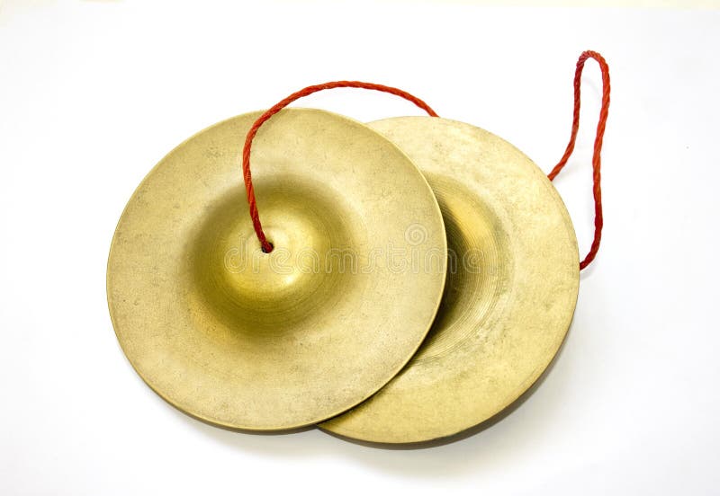 China small cymbals stock image. Image of golden, closeup 16363613