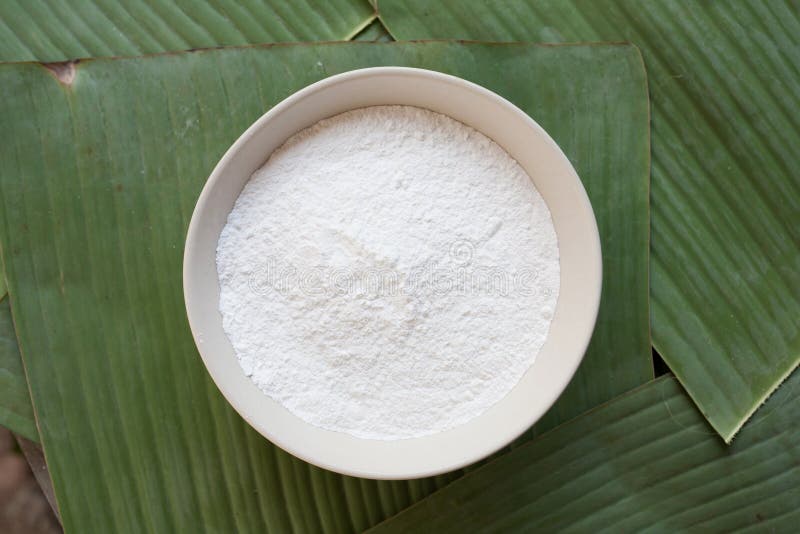 Thai dessert rice flour stock image. Image of palm, powder 90890433