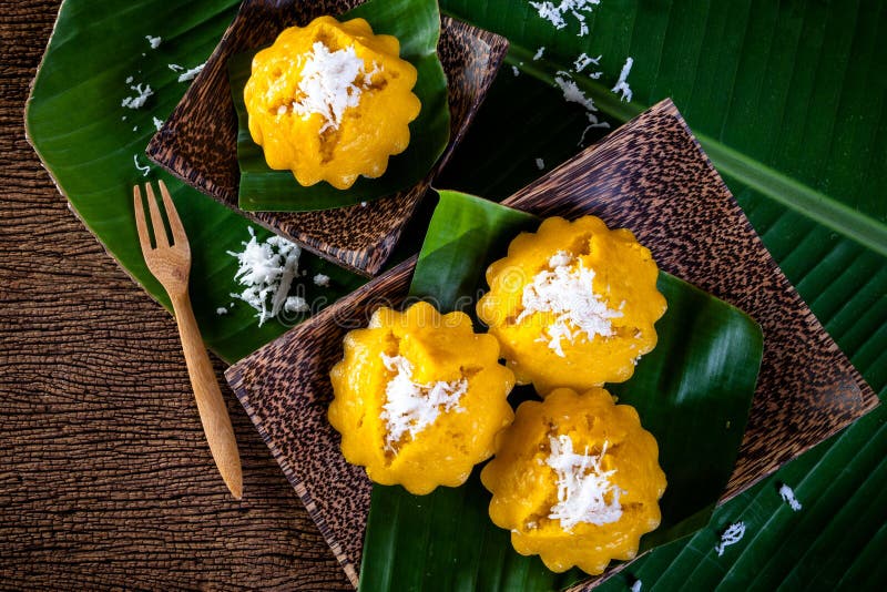 Thai Dessert, Toddy Palm Cake Stock Image Image of cake, cook 244375673