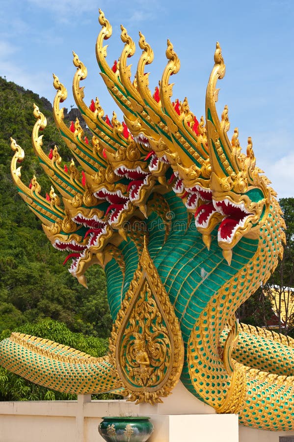 Thai dragon statue at Thai temple