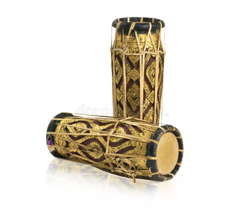 Thai Drums Music Instrument Stock Photo Image of asia, antique 24683686