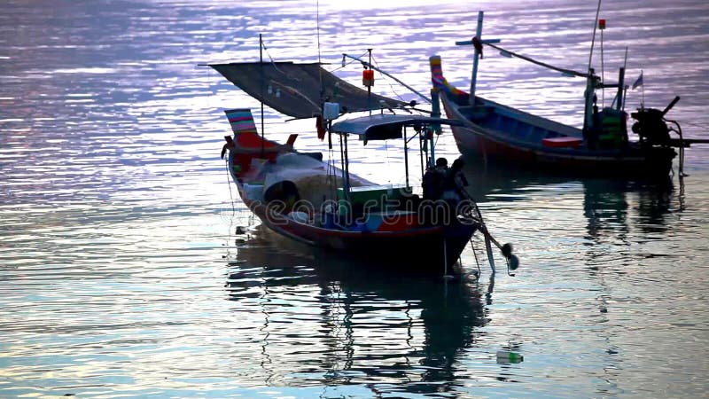 Thai fisherman prepares to sail for Fish in the