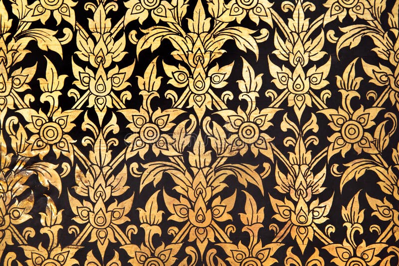 Thai flower pattern stock photos