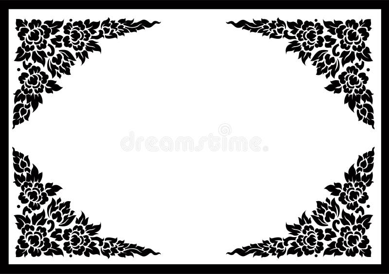 Thai flower pattern background