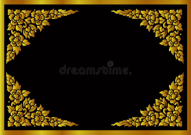 Thai flower pattern background