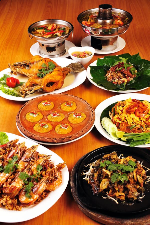 Thai food collage stock image. Image of cooked, detail 30433795
