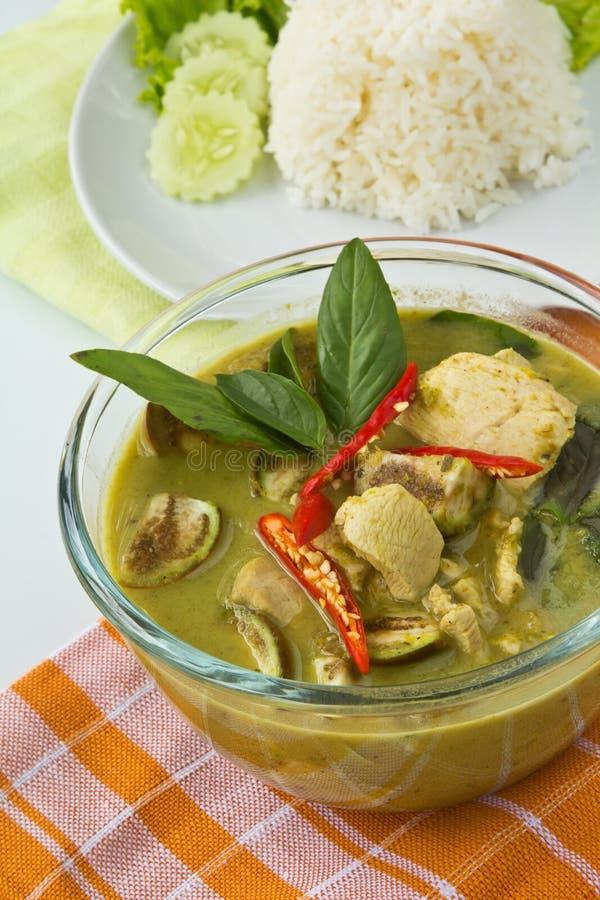 Thai food, Green curry stock photo. Image of asian, curry 23759102