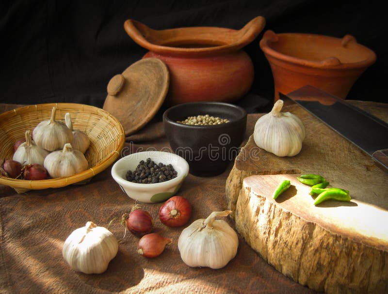 Thai food ingredient stock image. Image of garlic, thai 35718475
