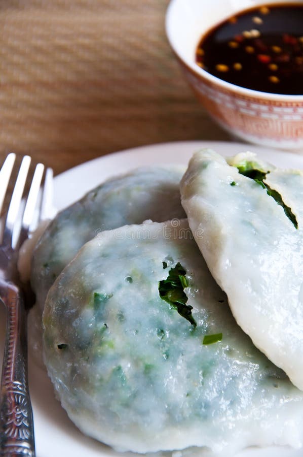 Thai food make of Steamed flour with Vegetables