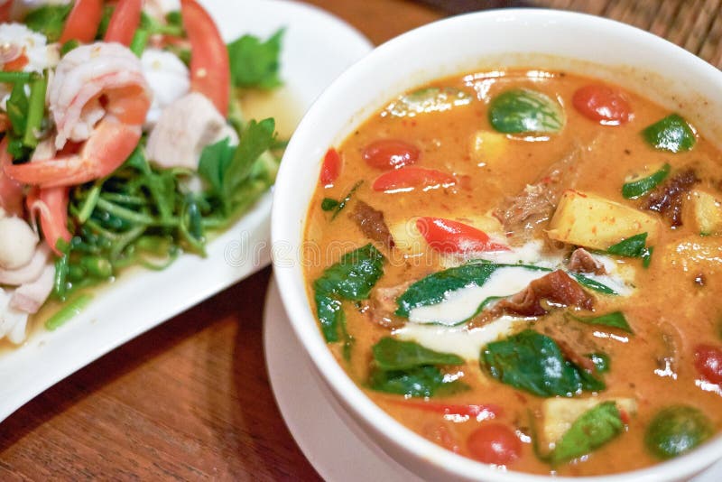 Thai food red curry roasted duck royalty free stock photo Thai food red curry roasted duck royalty free stock photo